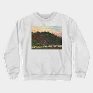 Village of La Roche-Blond, effect of the evening by Claude Monet Crewneck Sweatshirt